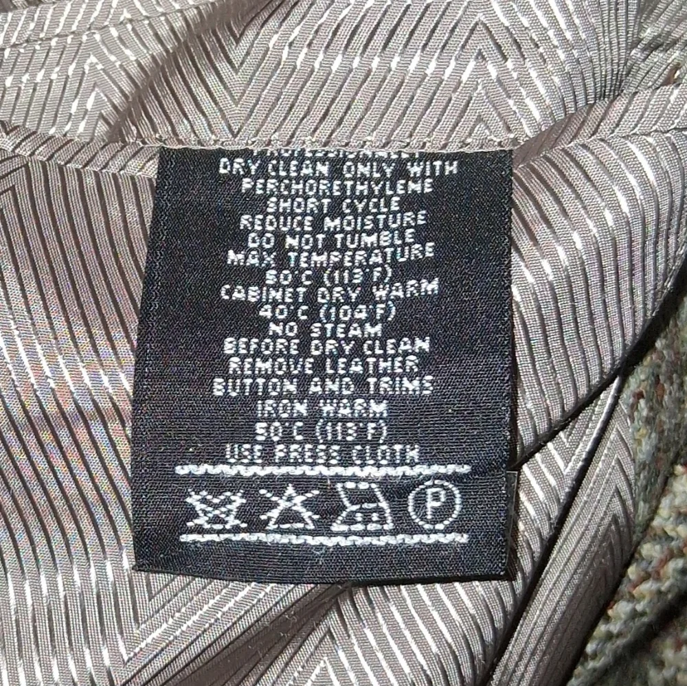 Men's Vintage 1991 Hickey‎ Freeman Sz. 46L Brown Plaid Sport Coat
